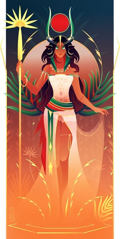 Hathor diosa de la mitología egipcia