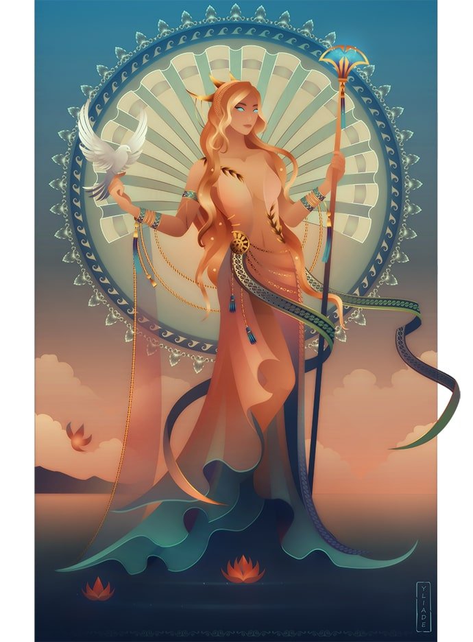 Afrodita diosa griega del amor mitología griega