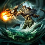 Poseidón dios de los mares mitología griega
